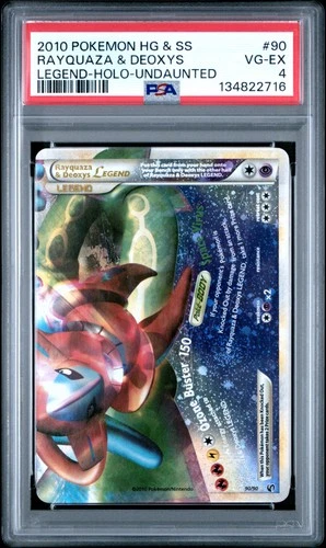 2010 #90 RAYQUAZA & DEOXYS LEGEND-HOLO PSA 4