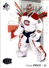 2016-17 SP Authentic #31 Carey Price - HKY