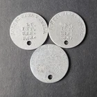Lot 3 WW1 WWI Era Dog Tags Robert Henry Engle United States Military 1st Lt Inf.