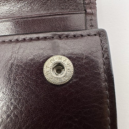 TUMI Brown Leather Wallet Key Case 8 Hook Trifold Snap Closure Vintage - RARE - Picture 22 of 24