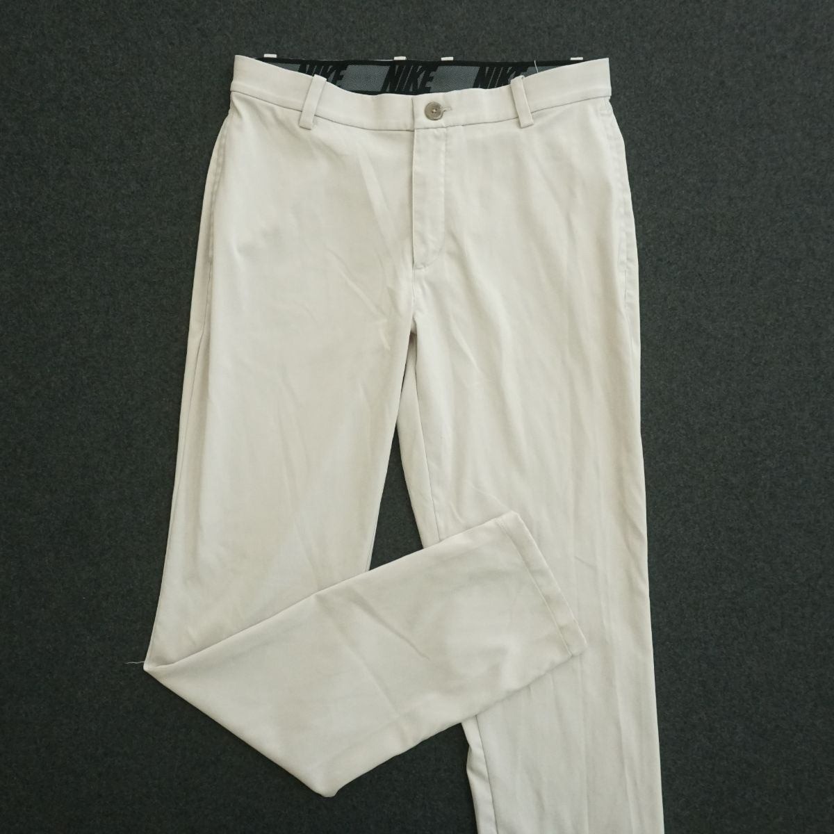 OFF WHITE X NIKE Nike Pantaloni Golf Dri FIT Atletici Leggeri Off White Poliestere Zip Fly 32x34