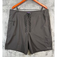 Patagonia Hydropeak Board Shorts Mens 38 Dark Gray 9" Inseam