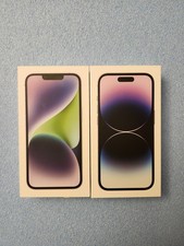 Genuine Apple iPhone iPhone 14 14 Pro Boxes Only COLOR PURPLE boxes only
