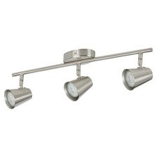 Eglo Travale Satin Nickel Spotlight Bar Ceiling Light LED Lamp Modern Kitchen