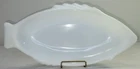 Vintage 1970’s Glasbake Milk Glass Fish Carp Serving Platter Tray Plate 18” Long