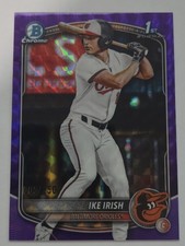 2025 Topps 1st Bowman Chrome Purple Geometric #BDC-16 Ike Irish 1st /250 Orioles