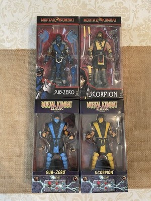 Mortal Kombat NIB Sub-Zero and Scorpion (set of 4) Klassic And Current