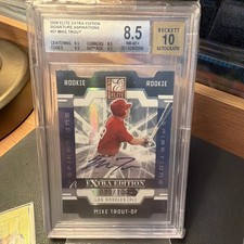 2009 Elite Extra Edition Aspirations Mike Trout Autograph BGS 8.5  /100