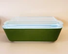 VINTAGE PYREX AVOCADO GREEN REFRIGERATOR DISH W/LID 503-C🌟