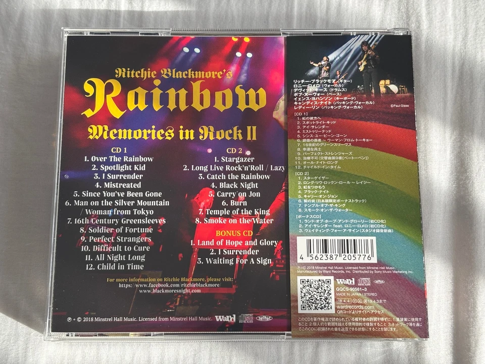 RITCHIE BLACKMORE'S RAINBOW - MEMORIES IN ROCK II 2 JAPANESE CD ALBUM - OBI - Image 2 of 4