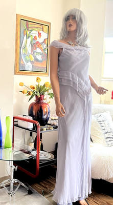 alberta ferretti chiffon dress Alberta Ferretti Long Chiffon Dress