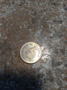 Ungraded Coin From Columbia 50 Pesos 1991