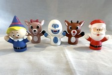 Rudolph The Red Nose Reindeer Vinyl Finger Puppet Set Of 5