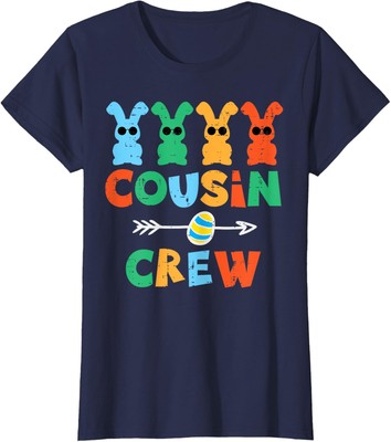 Cousin Crew Easter Bunnies Cute Rabbit Vintage Color Ladies' Crewneck T-Shirt