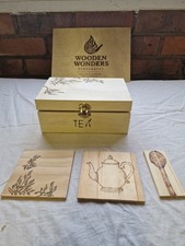 Tea Bag Storage Box with Coasters Tea Bag Organizer with A Spoon Rest Tea Bag