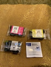 3x Color Ink Cartridges: 232XL Black, 232 Yellow 232 Magenta - Open Box