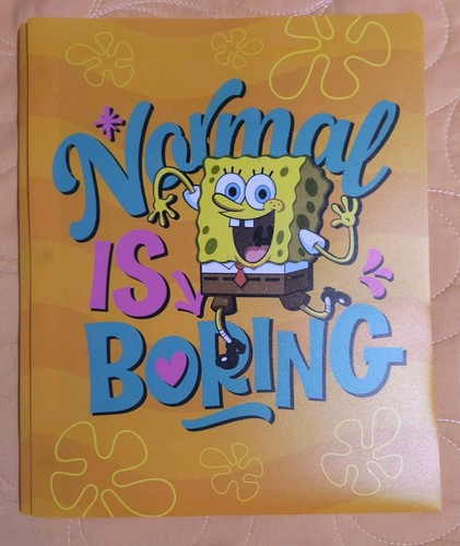 SpongeBob Squarepants 3-Prong Poly Folders w/pockets Set of 2(11.6 in X ...