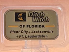 2016 Ditch Witch 1 Oz .999 Silver Enamel Bar Bore & Trenching Machines DT Mint