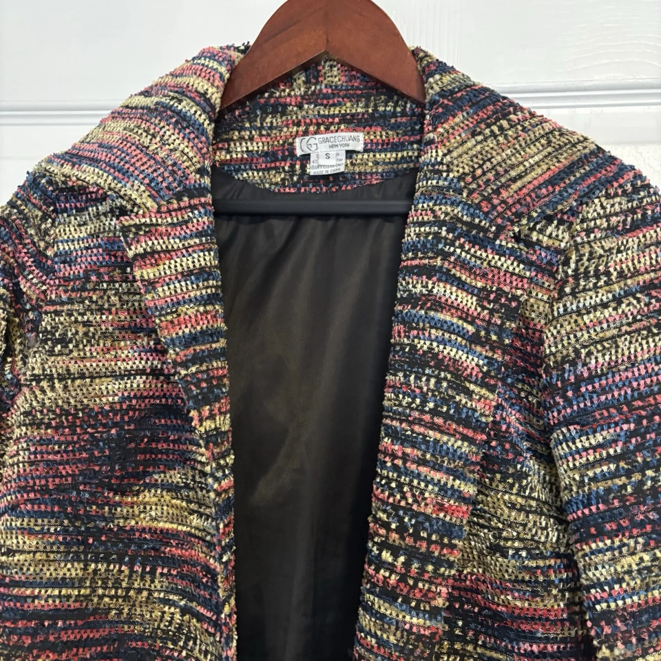 Chaqueta Blazer Grace Chuang Multicolor Talla Pequeña Foto 2 de 4