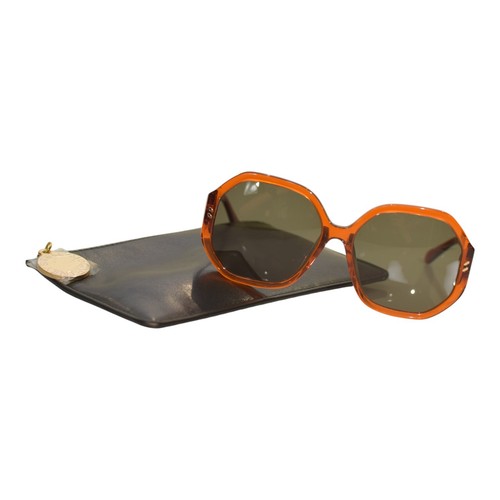 Occhiali da sole donna Stella McCartney arancione 004 SC0117S esagonali 56-19-140 - Foto 8 di 8