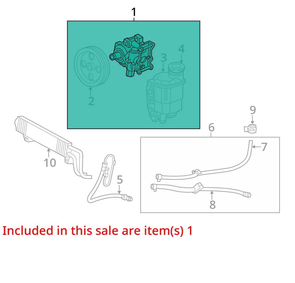 2010 Dodge Ram 1500 Power Steering Pump OEM 126K Miles - LKQ405742057 - Изображение 4 из 4