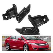 Pair Front Bumper Grille Support For Honda Civic Coupe Si 2009-2011