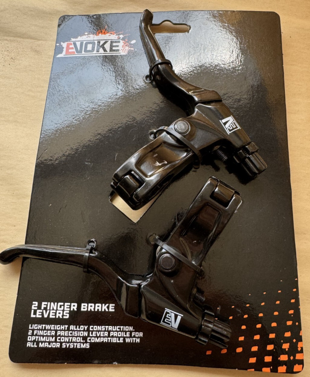 V Brake Levers Evoke 2 Finger New Linear Pull Bike Bicycle