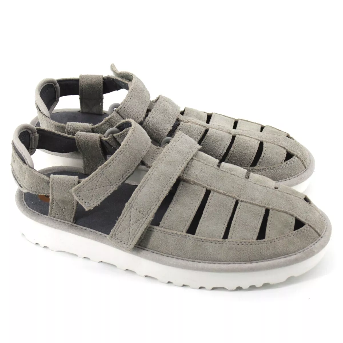 UGG Men s Gray Suede Dune Fisherman Strap Comfort Sandals 1099754 Size 8