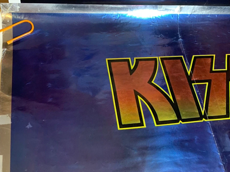 KISS VINTAGE 1977 DESTROYER FOIL ACE PETER GENE PAUL AUCOIN MGT POSTER -NICE! - Image 2 of 4