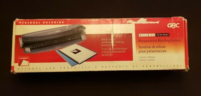 GBC Docubind Personal Presentation Binding System Machine with Bindings Used 1x
