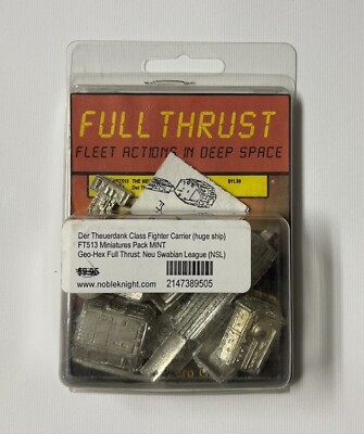 Geo-Hex Full Thrust Der Theuerdank Class Fighter Carrier Pack - New Metal OOP