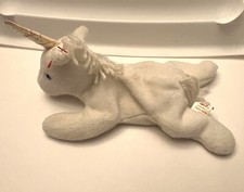 1993 Ty Beanie Baby Mystic The Unicorn #4007 Iridescent Horn, Coarse Mane