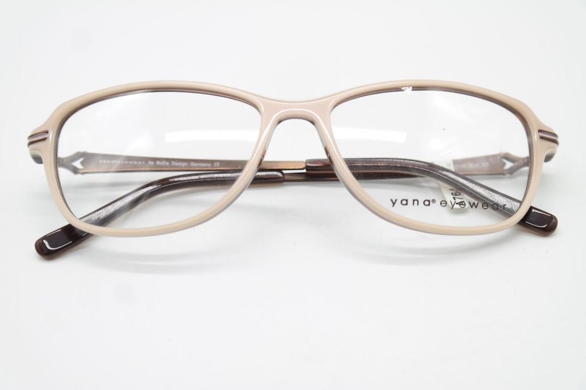 Lunettes Vintage Yana Eyewear 2180 - Monture Noire/bleue/cuivrée Ovale - Unisexe Adulte - Neuf Sans étiquette