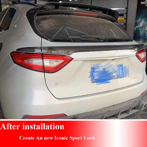Alerón trasero de carbono real para ventana media Maserati Levante 2016-20 - Imagen 6 de 16
