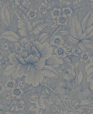 Eijffinger Tapete 333106 Pip Studio 6 beige blau Blüten Blumen Vlies Vliestapete