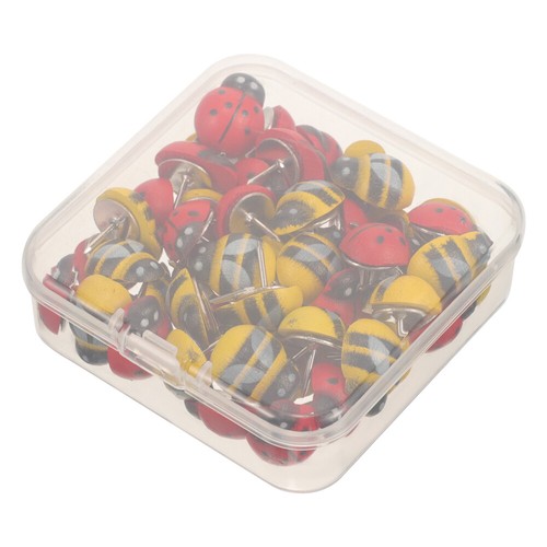 100 Pcs Cartoon Pushpins Multifunction Thumb Tacks Animal Shaped