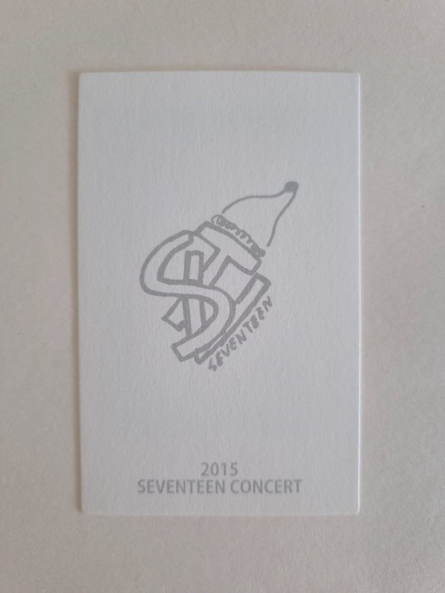2015 SEVENTEEN CONCERT OFFICIAL Photocard All Unit & Each