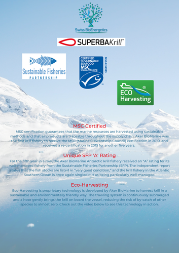 Superba Krill Oil Extract 500mg 60 Capsules - 100% Pure Cold Pressed Antarctic - Picture 7 of 11