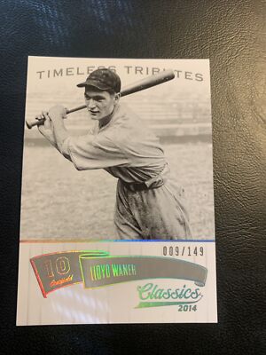 #87 Lloyd Waner ,,￼2014 Panini Classics Timeless Tributes Silver 149,￼Cb32