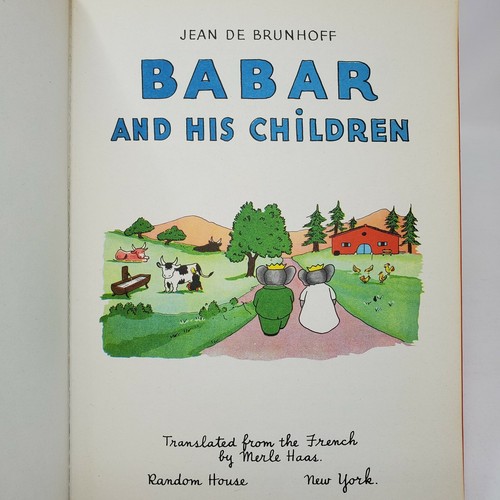 Babar and His Children by Jean de Brunhoff - Hard Cover, 1938, Random House - Picture 2 of 9