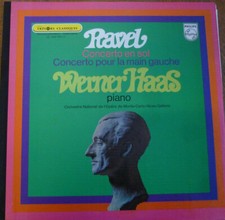 WERNER HAAS - GALLIERA / RAVEL piano concertos / PHILIPS