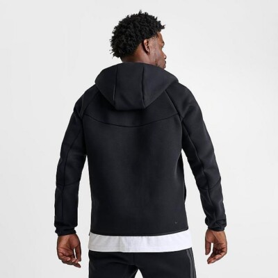 Nike Sportswear Tech Fleece Zip Hoodie Sz L Game Royal Black