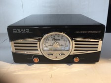 Craig Classic Turntable with AM/FM Stereo Radio Looks Unused Model CD 681