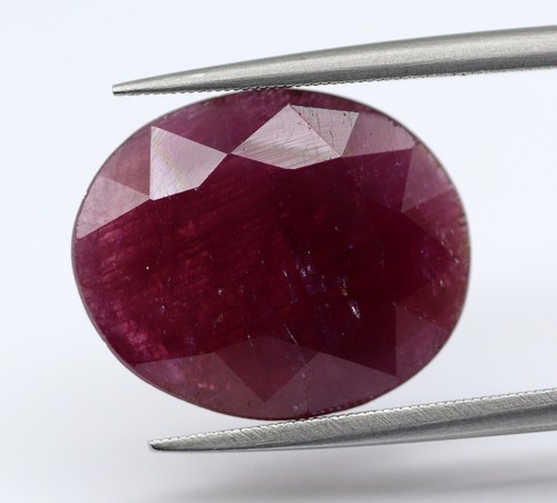 8.51 Ct Certified Loose Oval Cut Africa 15x13 mm Size Natural Red Ruby Gemstone - Picture 7 of 11