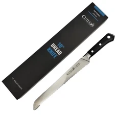 Cutluxe Bread Knife 10" Serrated Edge Knife Forged High Carbon German Steel