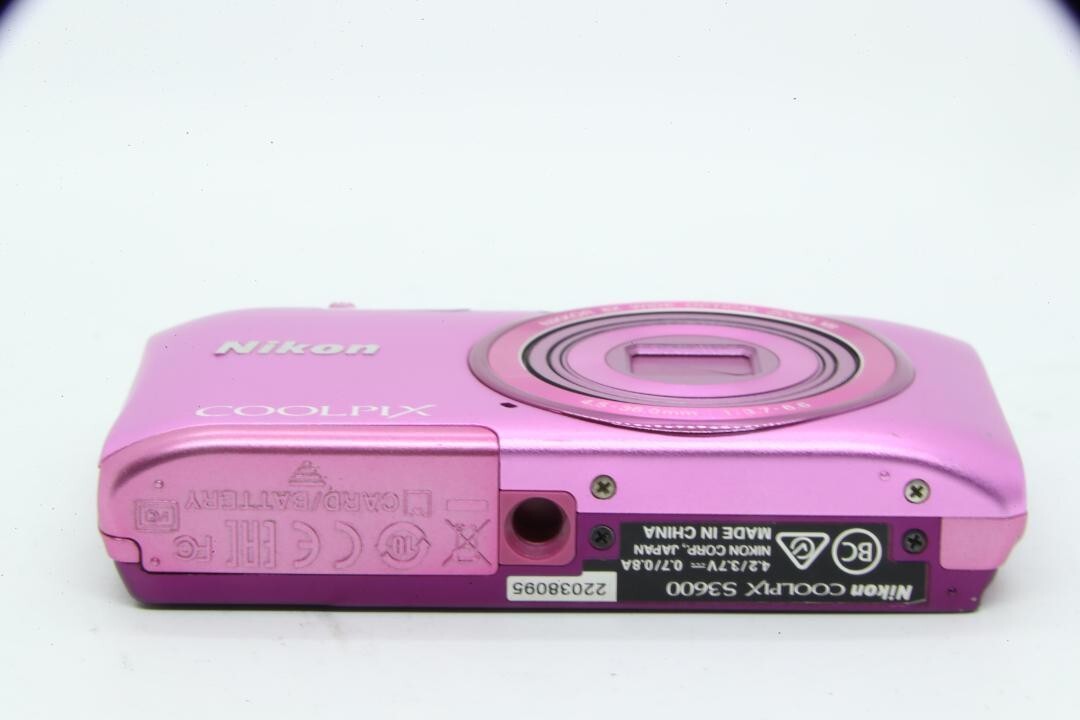 Nikon Coolpix S3600 20.1MP Compact Digital Camera Pink from Japan