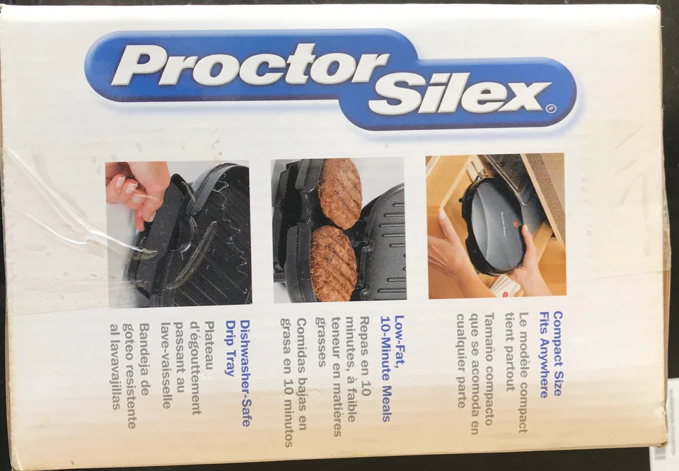 PARRILLA COMPACTA PROCTOR SILEX MODELO 25218 Nueva Parrilla Interior Foto 2 de 2