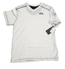 Modern Culture Essential Tee Heathered Off White Active T-Shirt Men's Medium NWT