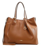L.Credi Ebony Shopper Shopper Schultertasche UmhäNgetasche Cognac Hellbraun Neu