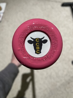 Batte Baseball Bois De Cendre 34" - Rose, Traitement Flamme - Extrémité Cupped - Neuf